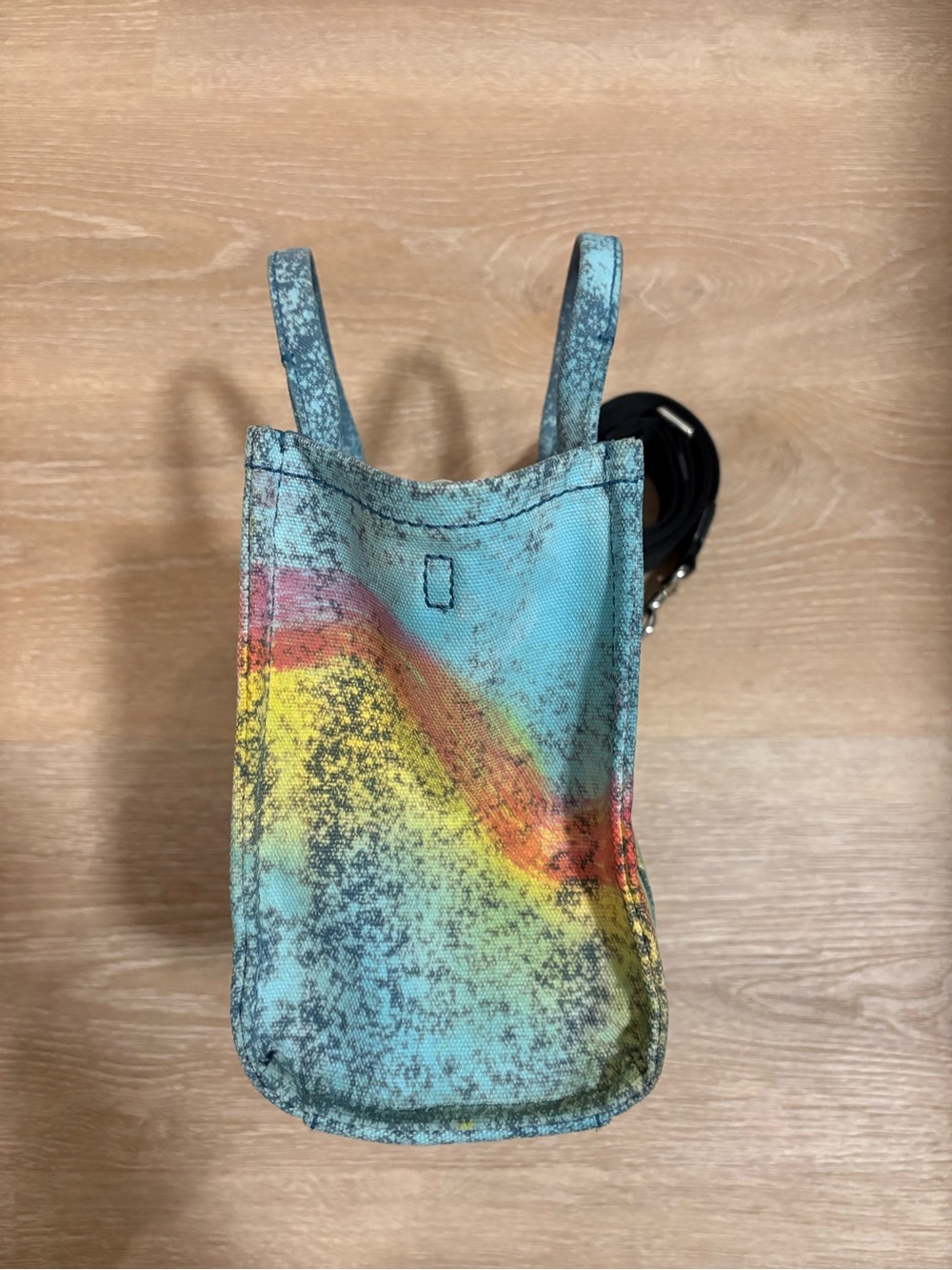 Small Marc Jacobs “Marbled Rainbow w/ Hummingbird” 🌈🪽The Tote Bag - Picture 6 of 10